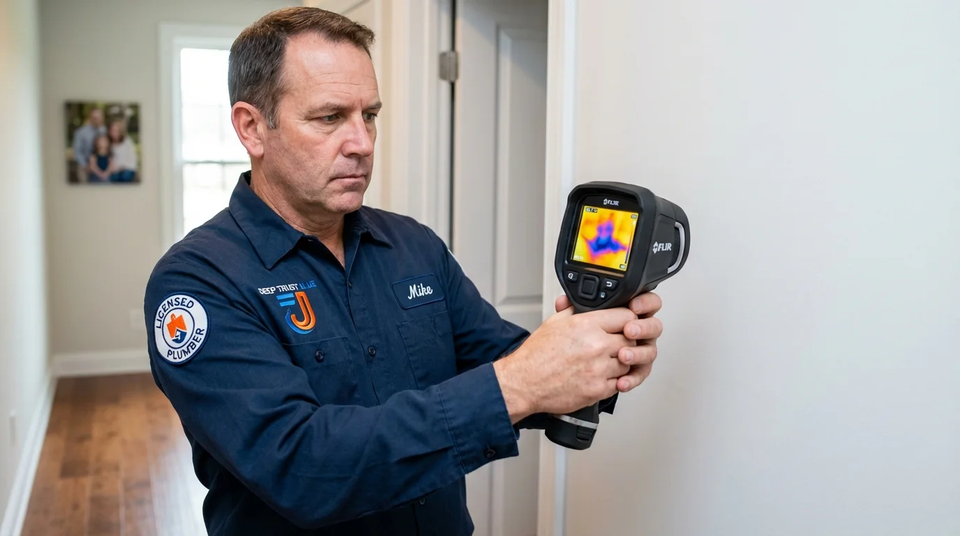 Thermal imaging leak detection by Johns Plumbing LLC in New Brighton